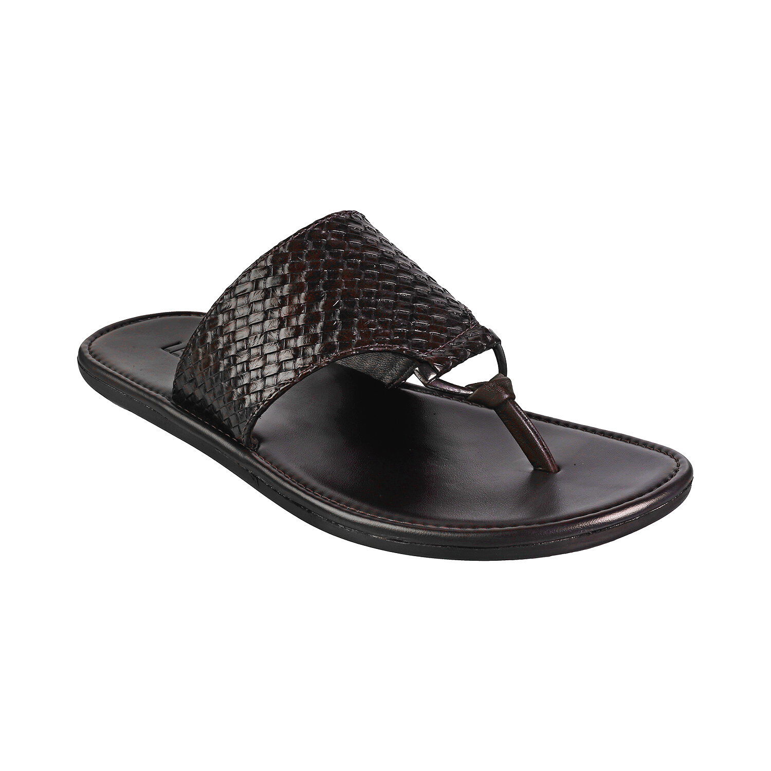 Black and discount tan flip flops