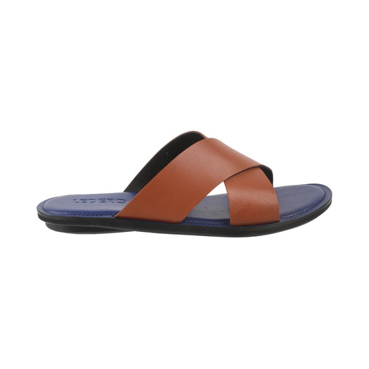 Tan Crisscross Slip-ons for Men