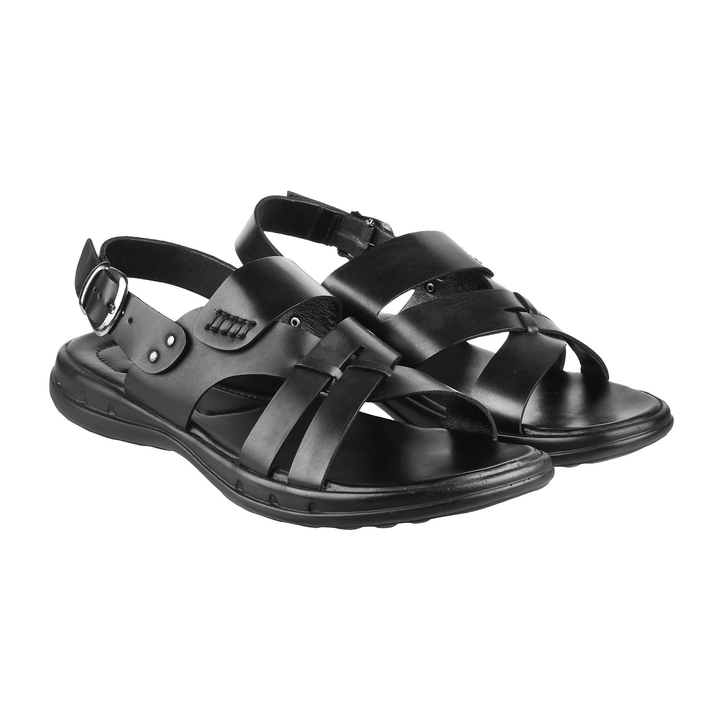 Ledero 11-212 Black Sandal
