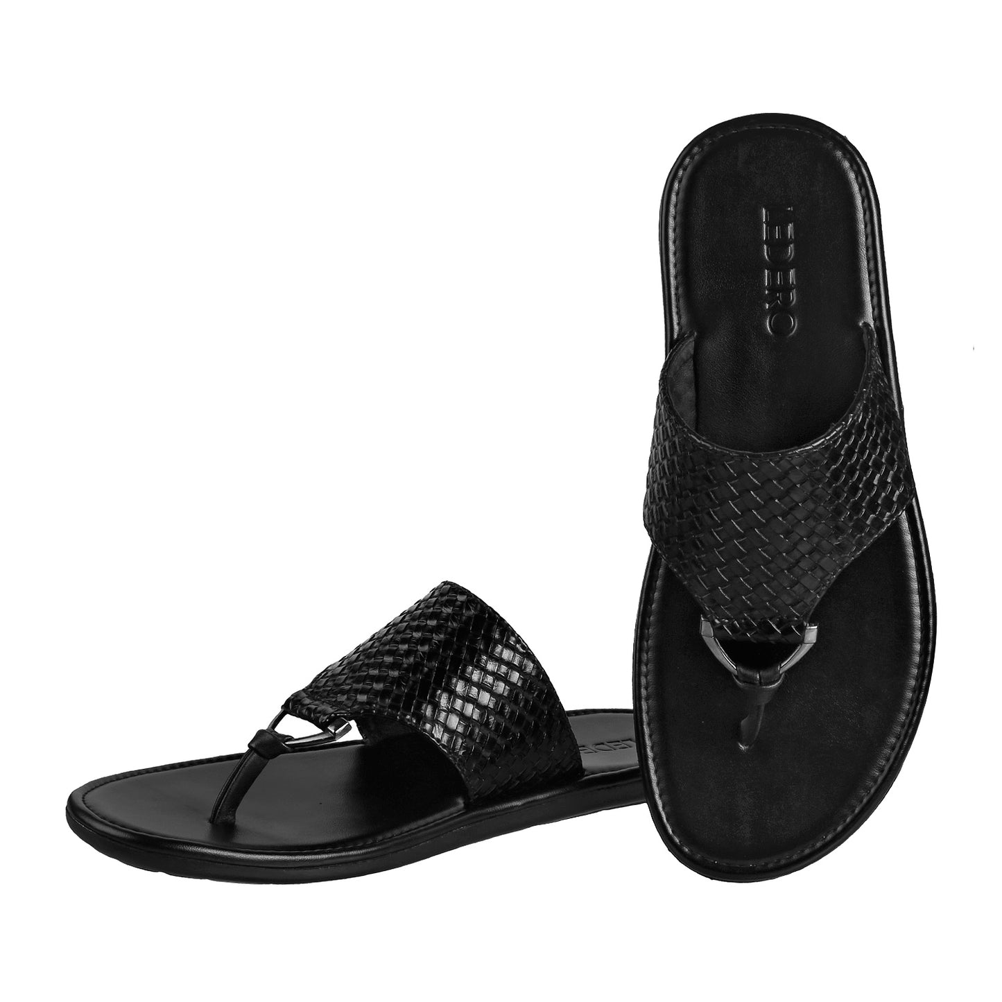 Ledero 12-218 Black Flip Flops