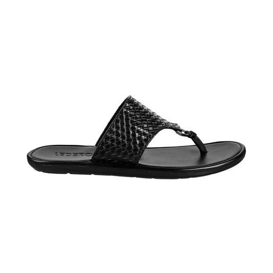 Ledero 12-218 Black Flip Flops