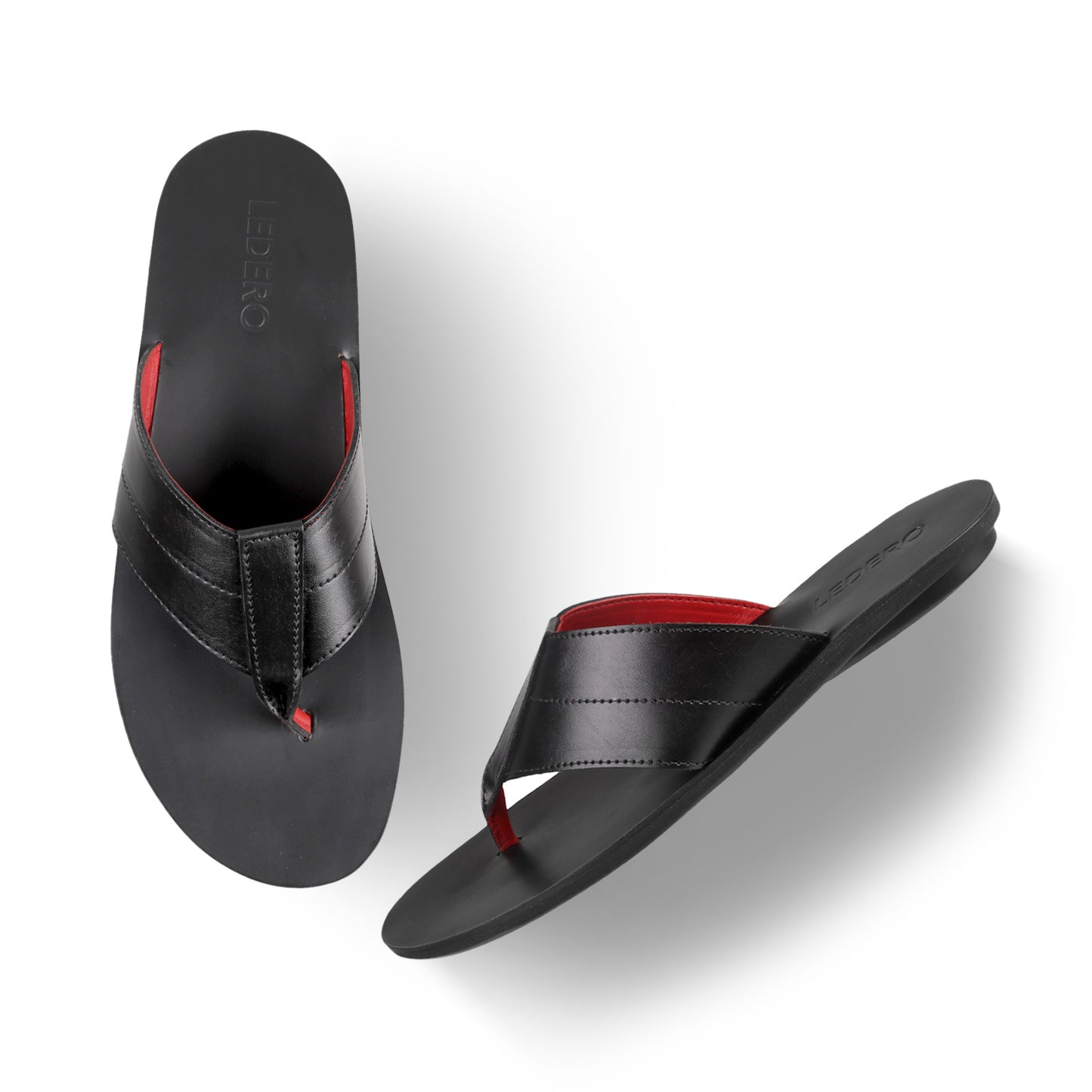 Ledero 12-2110 Black Flip Flops