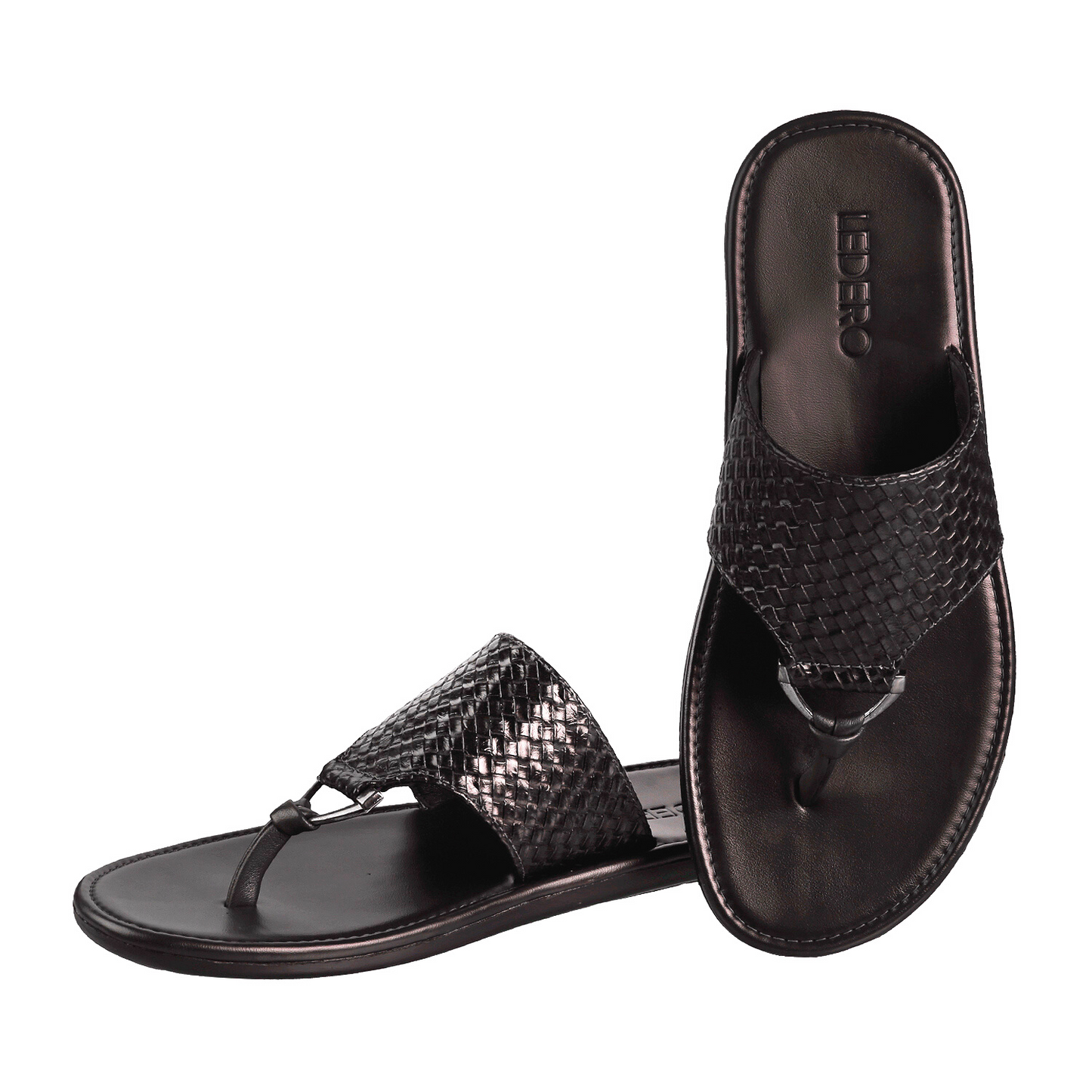 Ledero 12-218 Brown Flip Flops