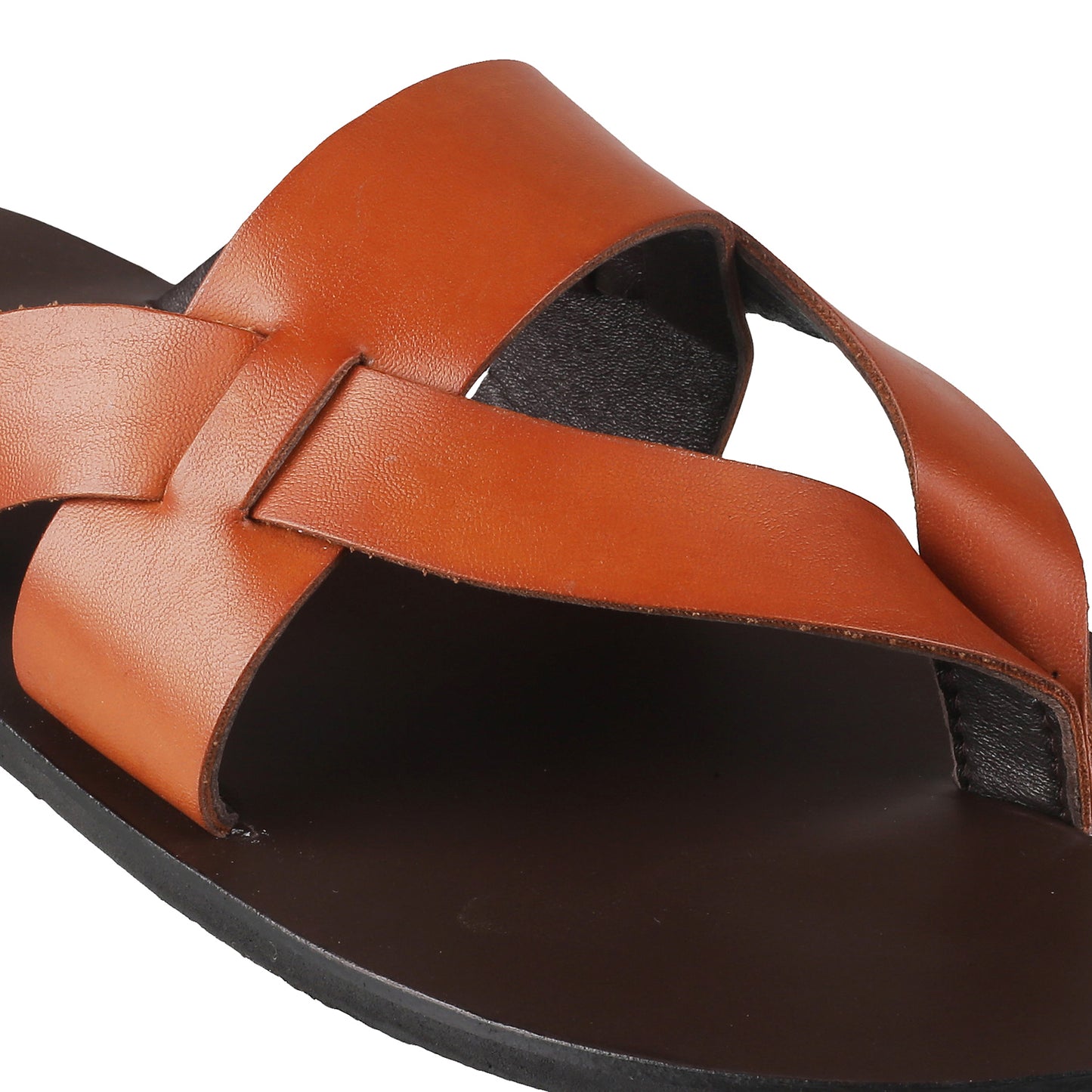 Ledero 12-1112 Tan Leather Flip Flops