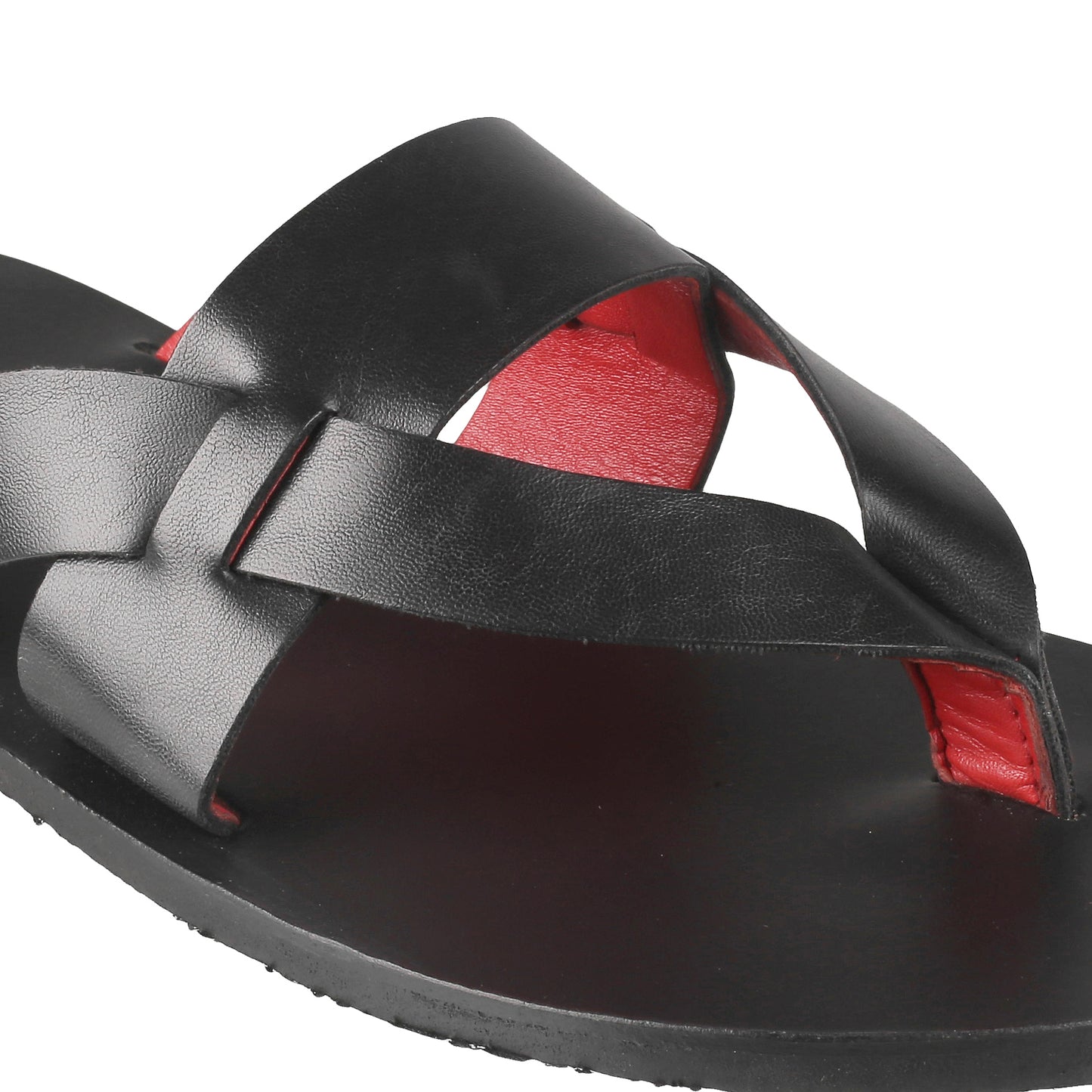 Ledero 12-1112 Black Leather Flip Flops