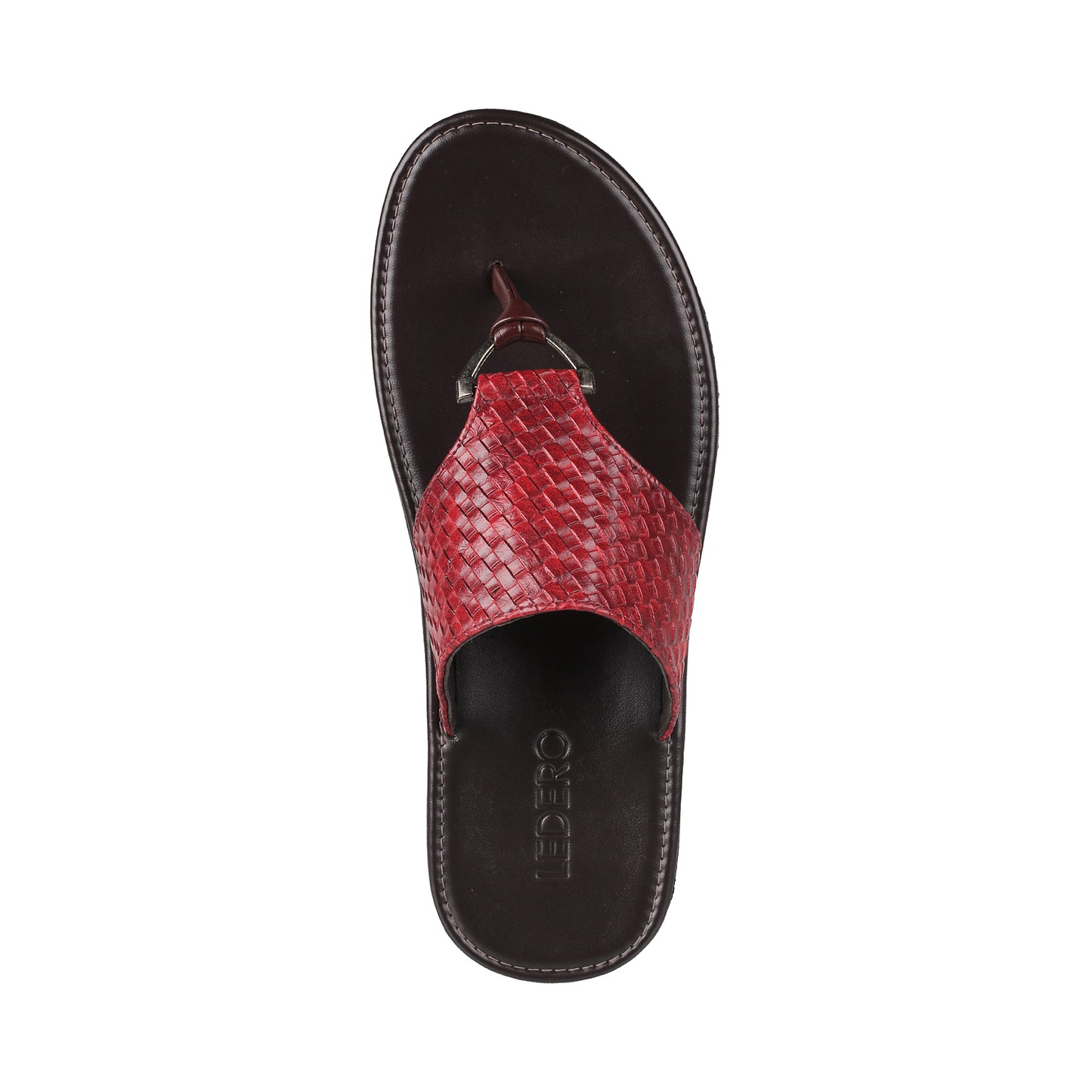 Ledero 12-218 Maroon Flip Flops