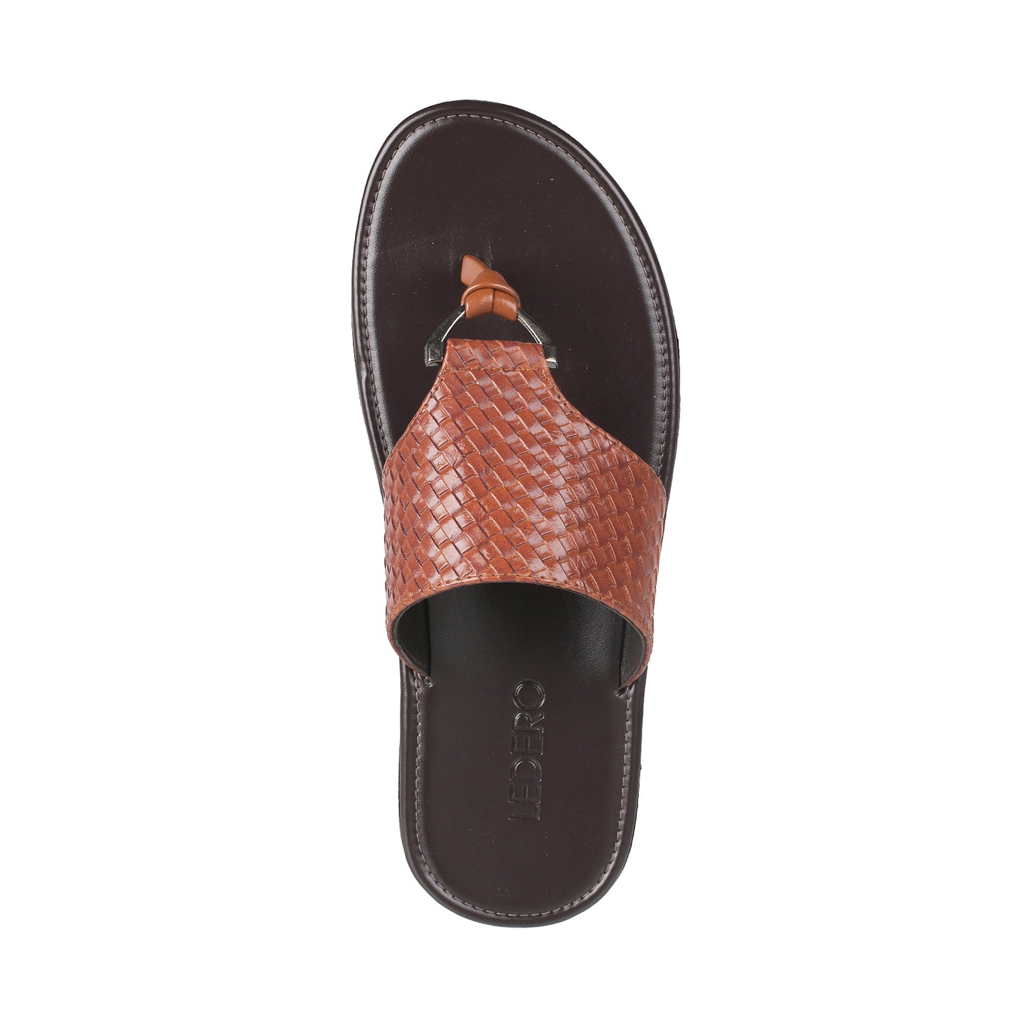 Ledero 12-218 Tan Flip Flops