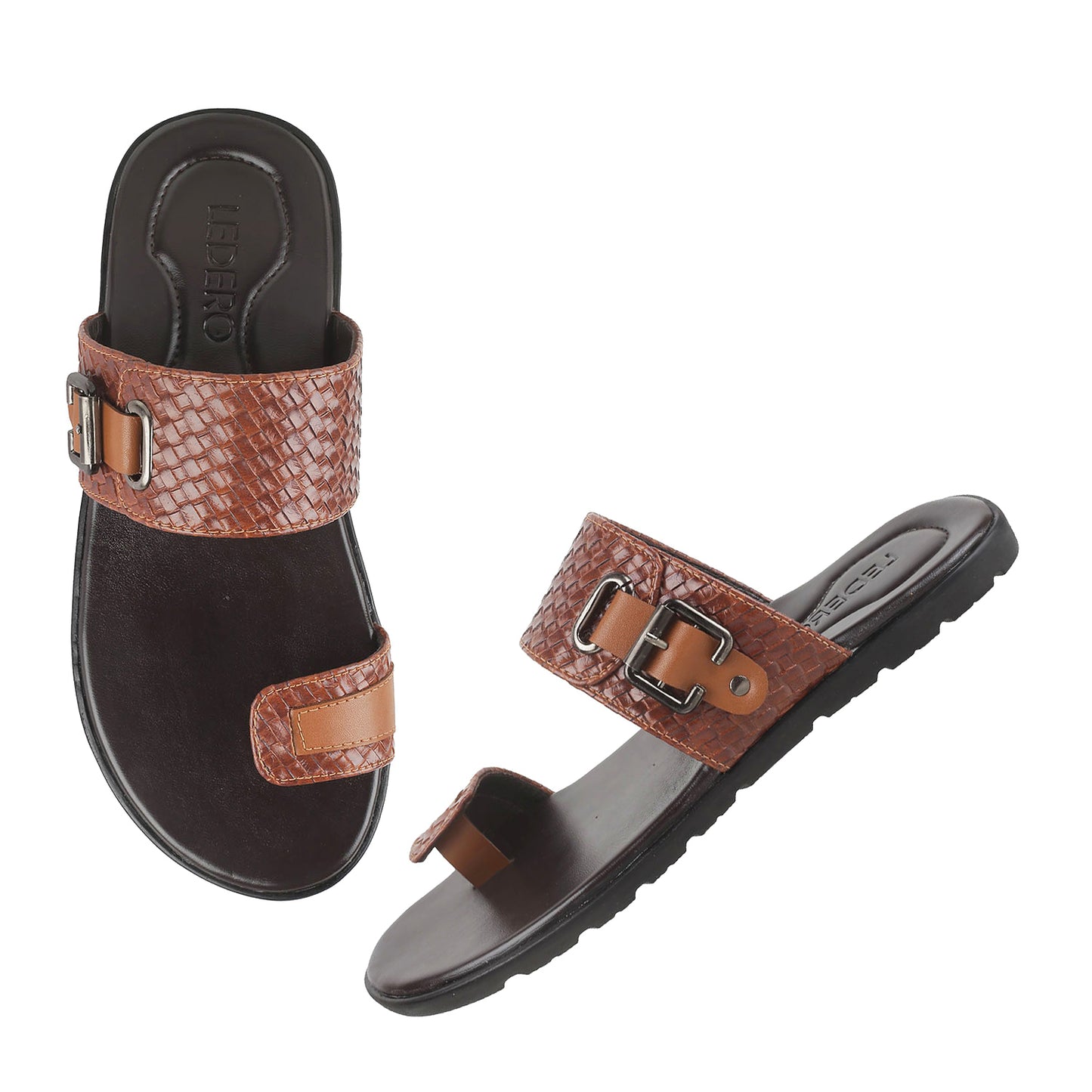 Ledero 13-225 Tan Slip On Sandal