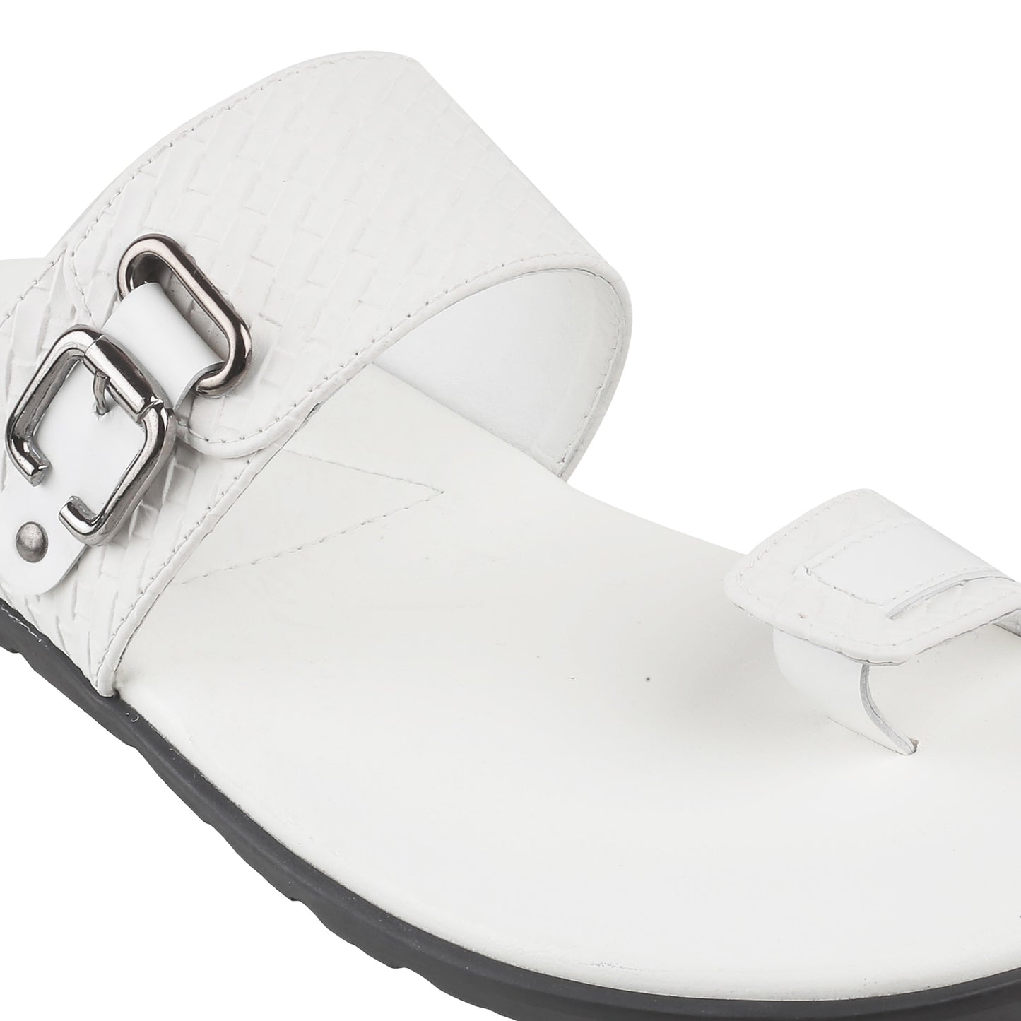 Ledero 13-225 White Slip On Sandal