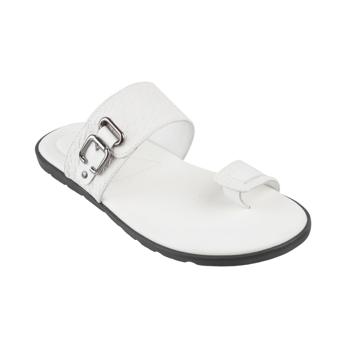 Ledero 13-225 White Slip On Sandal