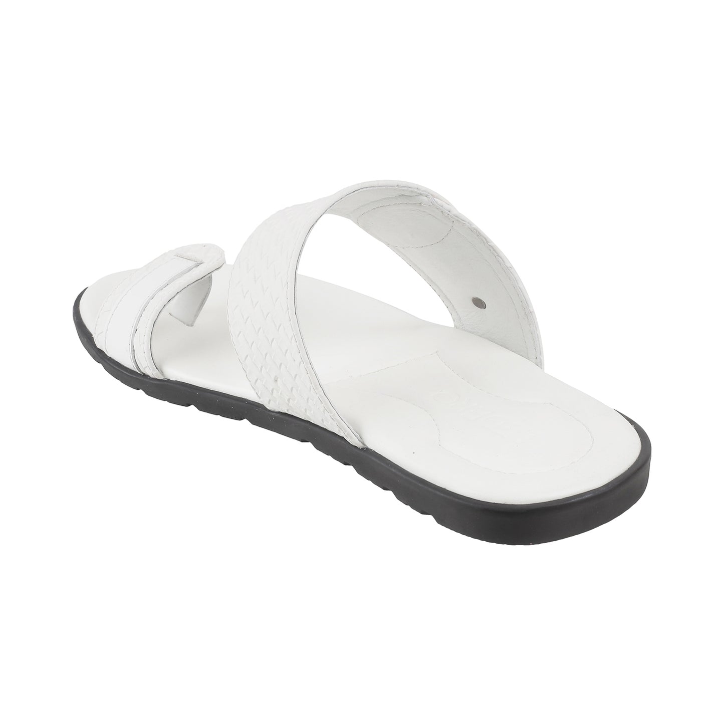 Ledero 13-225 White Slip On Sandal