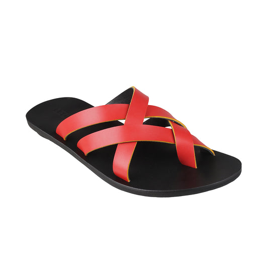 Ledero 14-217 Red Slip On Sandal