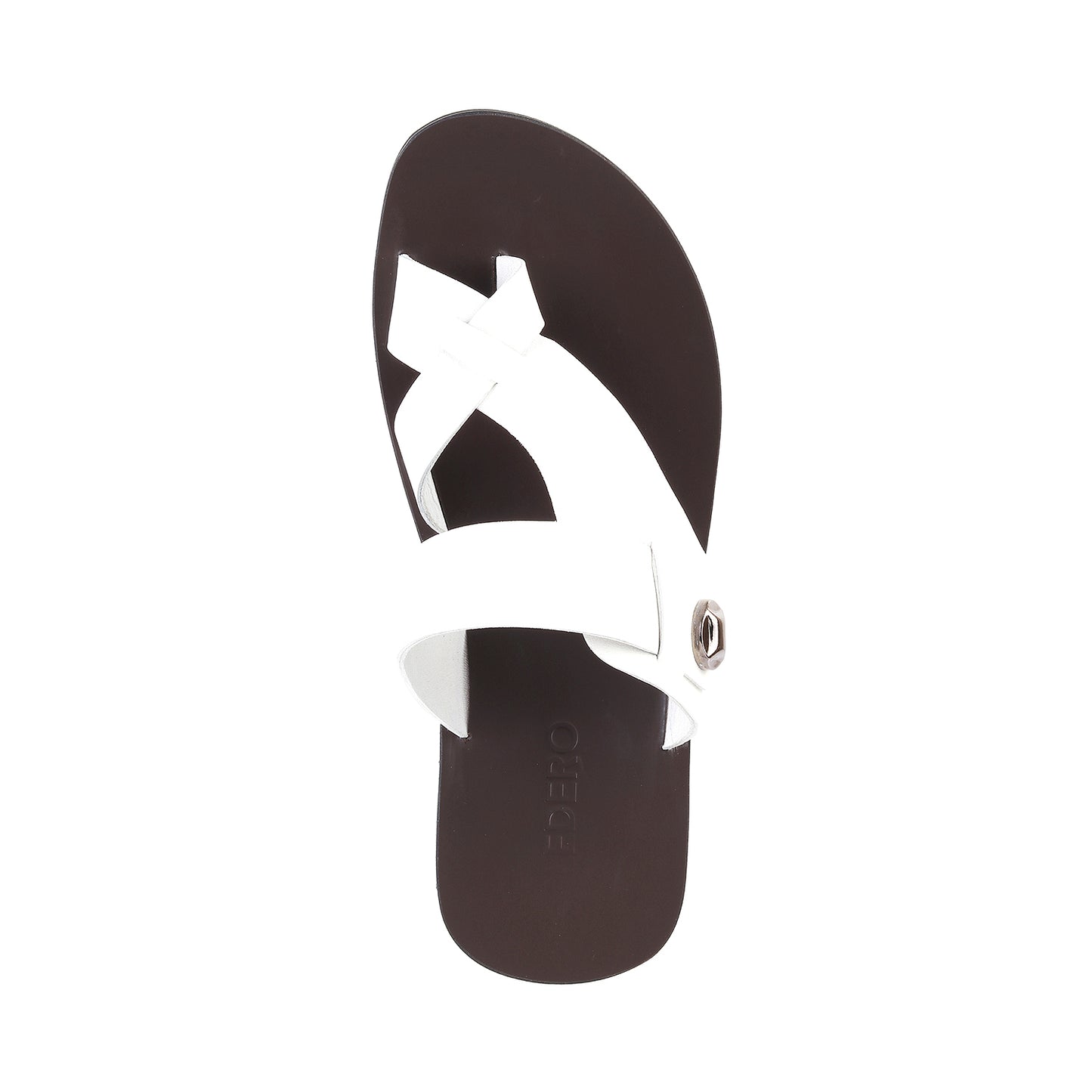 White Milled leather Slip-on for Men