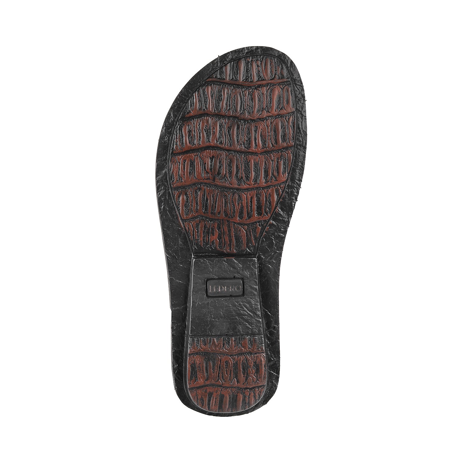 Red leather flip best sale flops