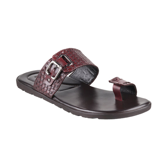 Ledero 13-225 Maroon Slip On Sandal