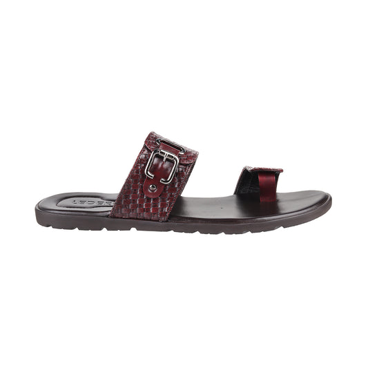 Ledero 13-225 Maroon Slip On Sandal